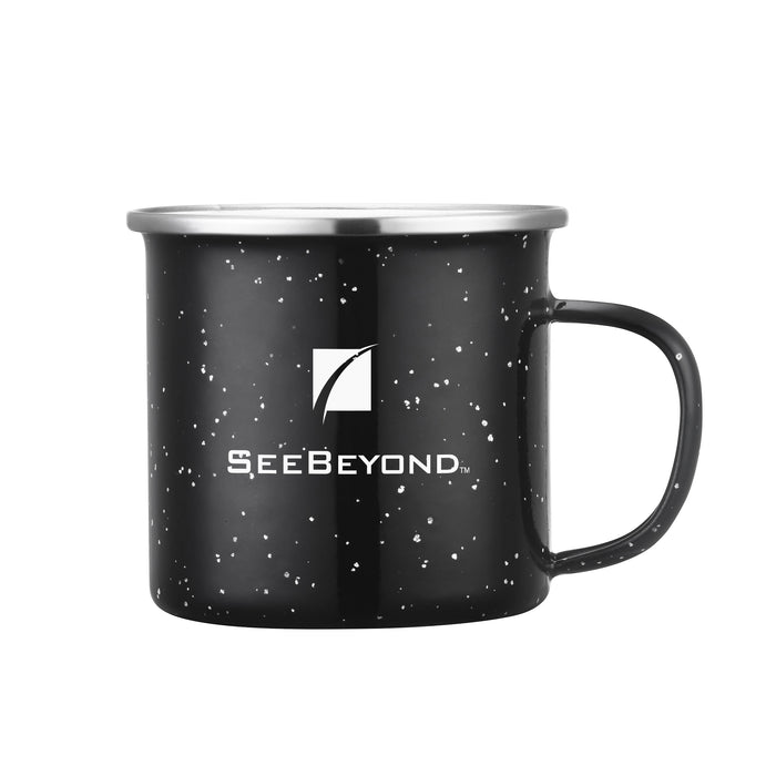 Custom Logo Wren Enamel Mug w/SS Rim - 16oz