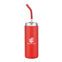 Custom Logo Wynn Tumbler SS Straw w/Silcone Tip - 20oz