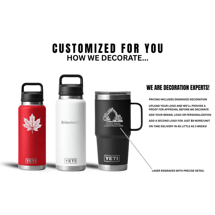 Custom Logo YETI Rambler 1L Bottle with Chug Cap