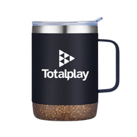 Custom Logo Zeya Vacuum Mug w/Cork - 12oz
