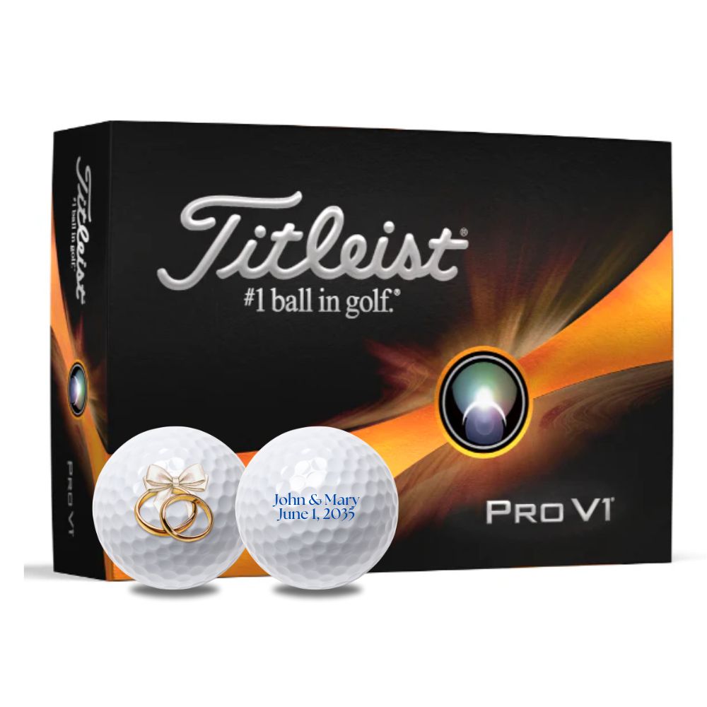 Custom Wedding Golf Balls Personalized with your Date & Names ...