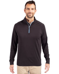 Cutter & Buck Adapt Recycled Soft Knit Stretch Mens Big & Tall Quarter Zip Pullover
