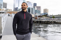 Cutter & Buck Adapt Recycled Soft Knit Stretch Mens Big & Tall Quarter Zip Pullover