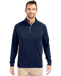 Cutter & Buck Adapt Recycled Soft Knit Stretch Mens Big & Tall Quarter Zip Pullover