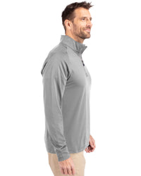 Cutter & Buck Adapt Recycled Soft Knit Stretch Mens Big & Tall Quarter Zip Pullover