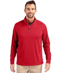 Cutter & Buck Adapt Recycled Soft Knit Stretch Mens Big & Tall Quarter Zip Pullover