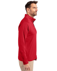 Cutter & Buck Adapt Recycled Soft Knit Stretch Mens Big & Tall Quarter Zip Pullover