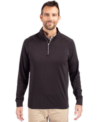 Cutter & Buck Adapt Recycled Soft Knit Stretch Mens Big & Tall Quarter Zip Pullover