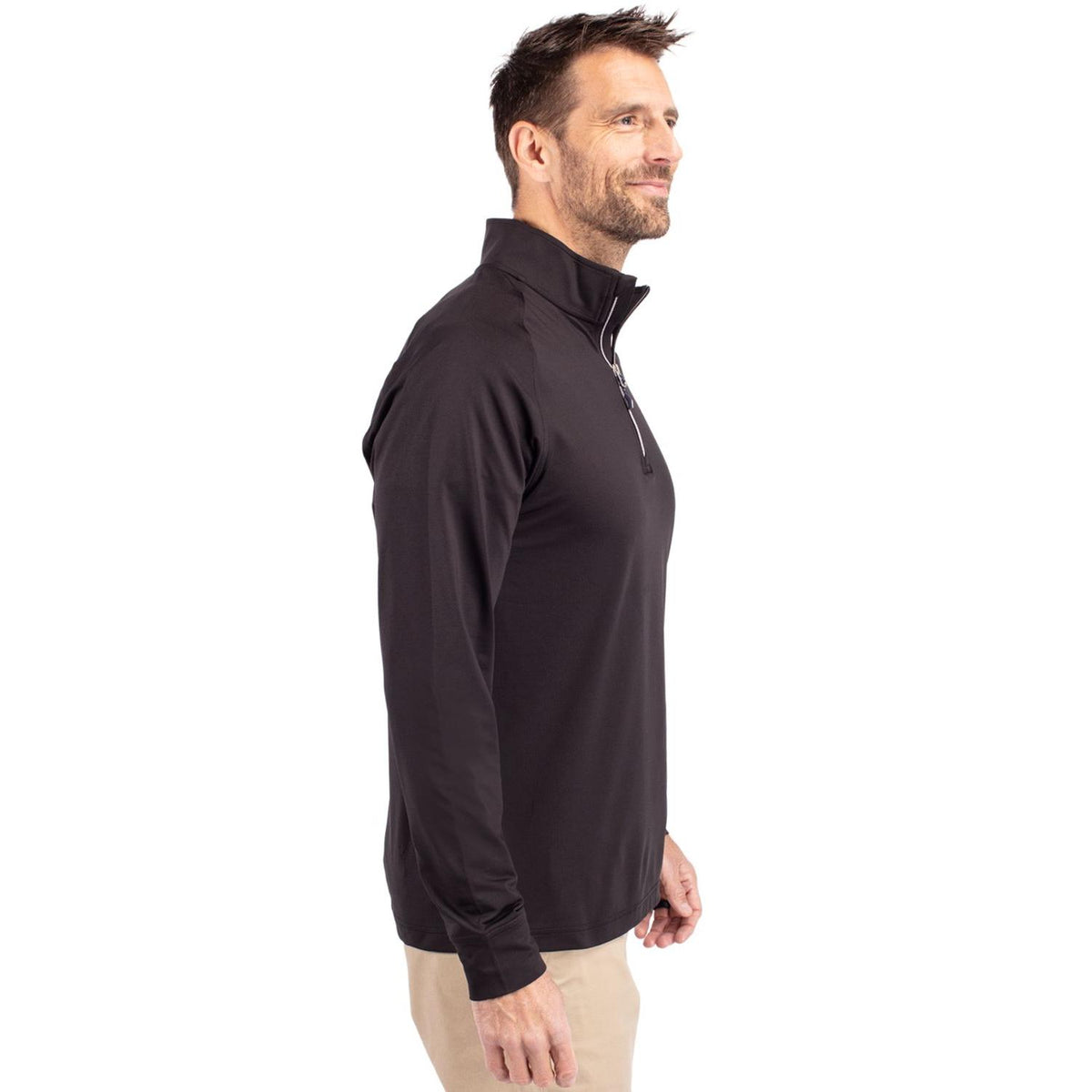 Cutter & Buck Adapt Recycled Soft Knit Stretch Mens Big & Tall Quarter Zip Pullover