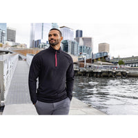 Cutter & Buck Adapt Recycled Soft Knit Stretch Mens Big & Tall Quarter Zip Pullover