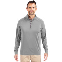 Cutter & Buck Adapt Recycled Soft Knit Stretch Mens Big & Tall Quarter Zip Pullover