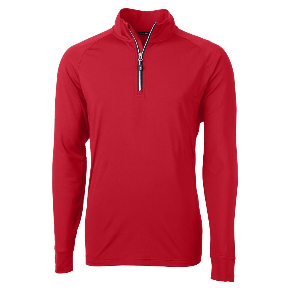 Cutter & Buck Adapt Recycled Soft Knit Stretch Mens Big & Tall Quarter Zip Pullover