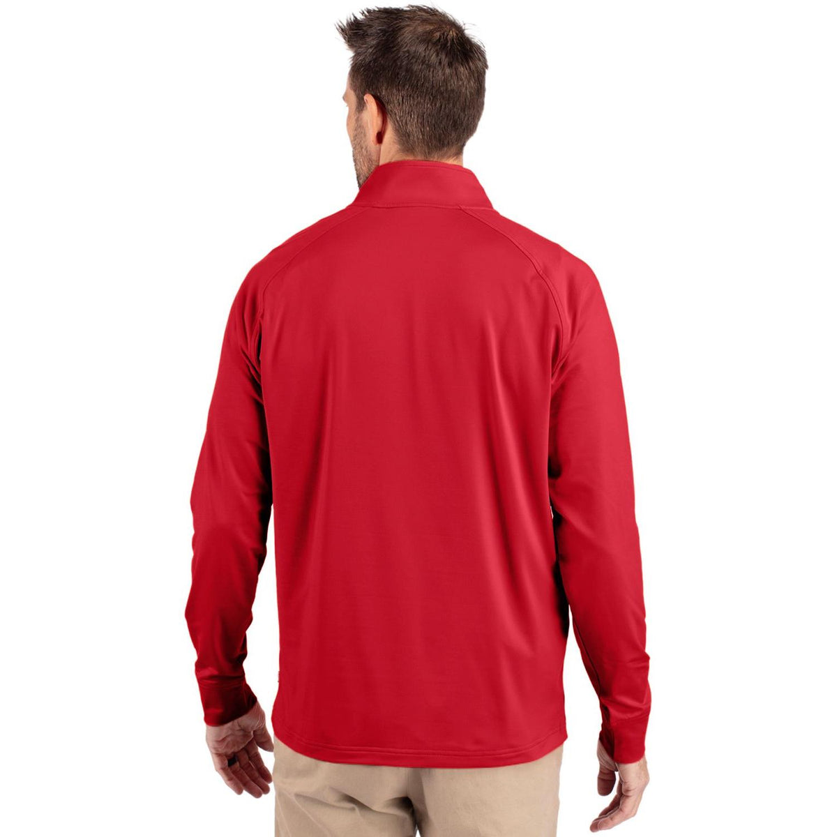 Cutter & Buck Adapt Recycled Soft Knit Stretch Mens Big & Tall Quarter Zip Pullover