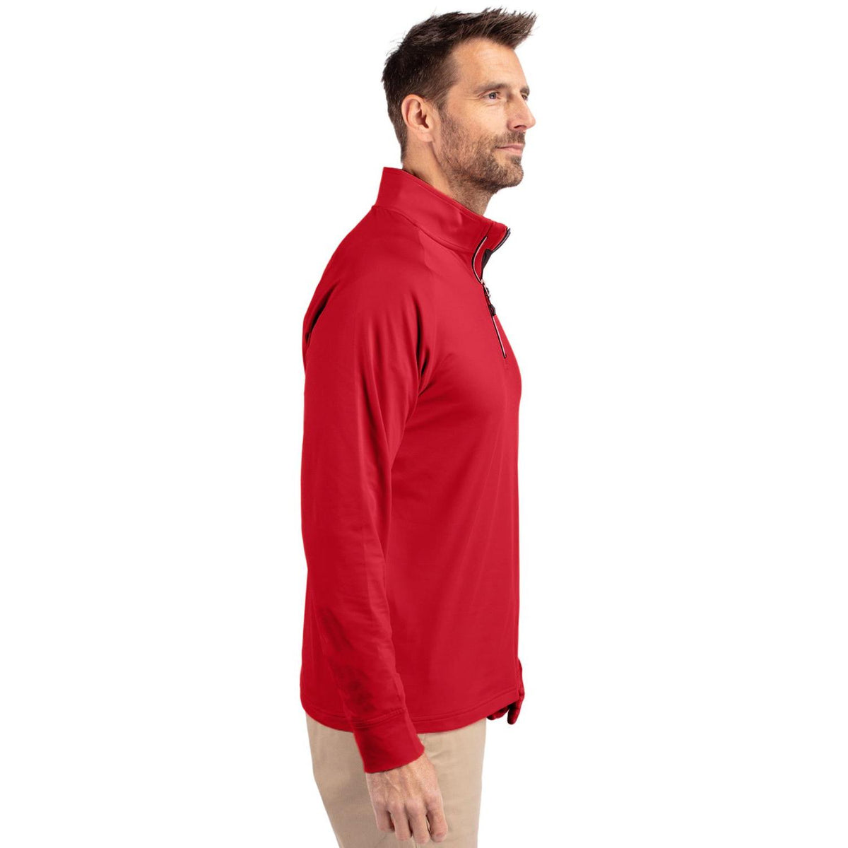 Cutter & Buck Adapt Recycled Soft Knit Stretch Mens Big & Tall Quarter Zip Pullover