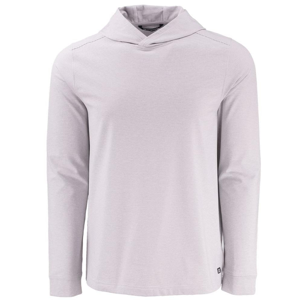 Cutter & Buck Adapt Recycled Soft Knit Stripe Mens Big & Tall Hooded Pullover Big & Tall