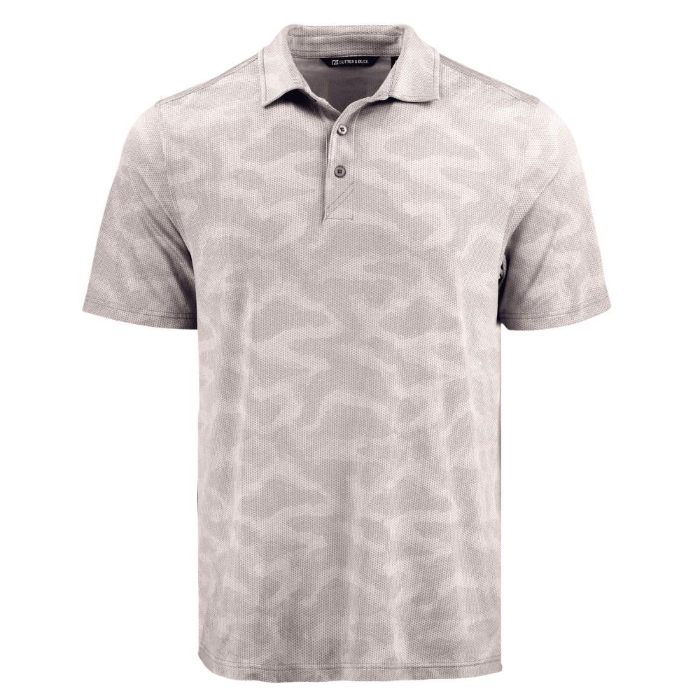 Cutter & Buck Coastline Recycled Double Peached Camo Print Mens Polo