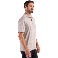 Cutter & Buck Coastline Recycled Double Peached Camo Print Mens Polo
