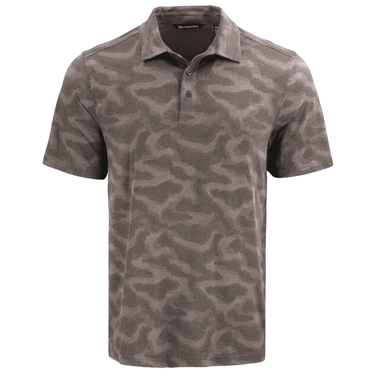 Cutter & Buck Coastline Recycled Double Peached Camo Print Mens Polo