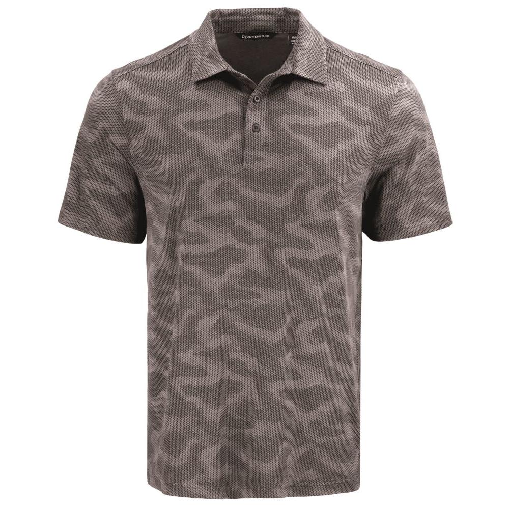 Cutter & Buck Coastline Recycled Double Peached Camo Print Mens Polo