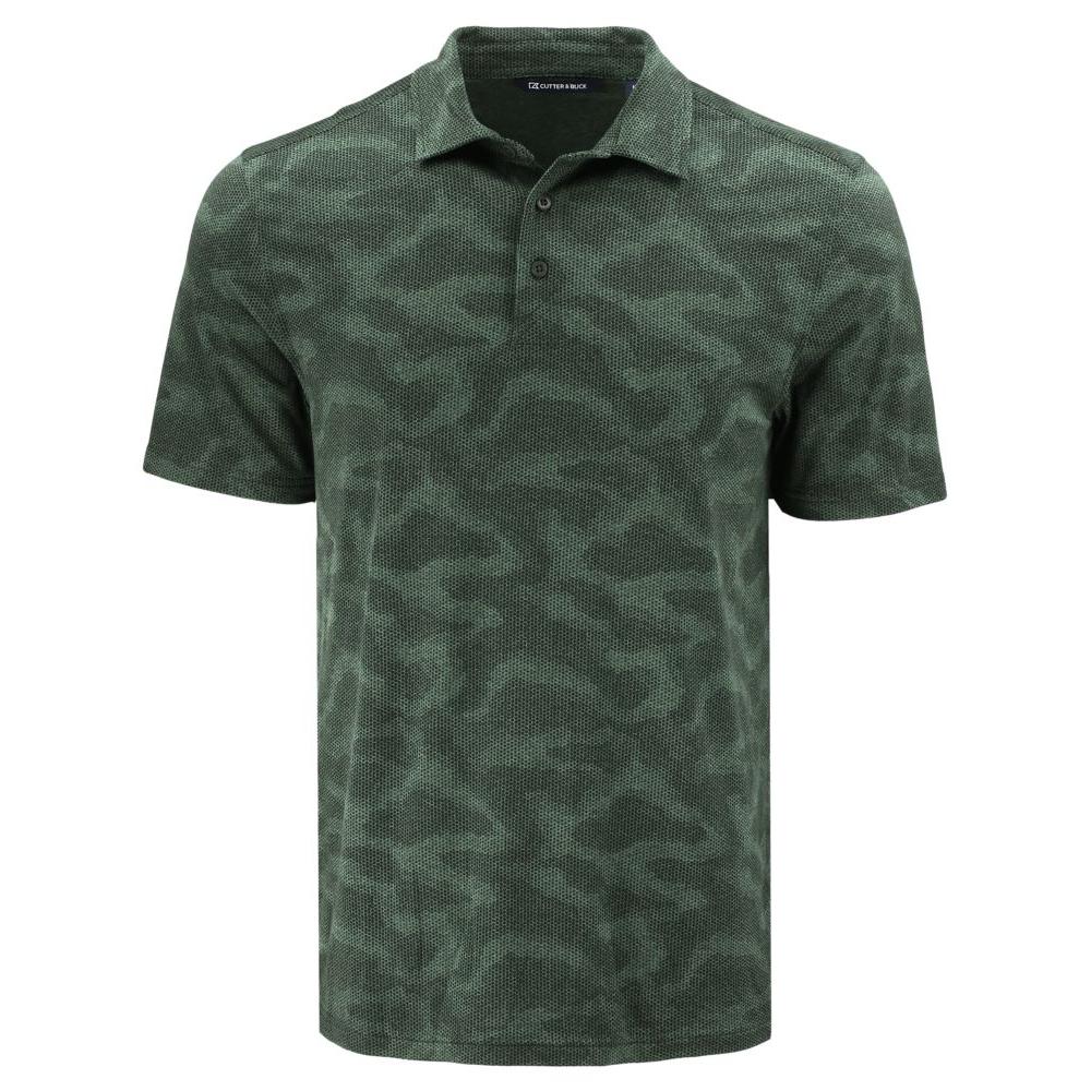 Cutter & Buck Coastline Recycled Double Peached Camo Print Mens Polo