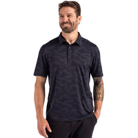 Cutter & Buck Coastline Recycled Double Peached Camo Print Mens Polo