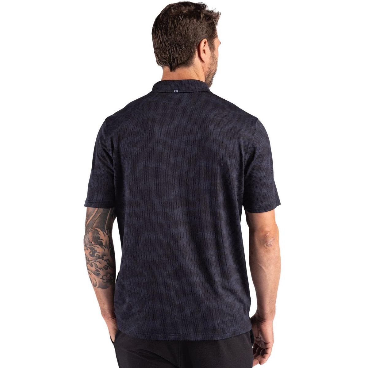 Cutter & Buck Coastline Recycled Double Peached Camo Print Mens Polo