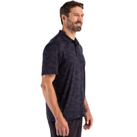 Cutter & Buck Coastline Recycled Double Peached Camo Print Mens Polo