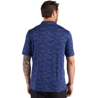 Cutter & Buck Coastline Recycled Double Peached Camo Print Mens Polo
