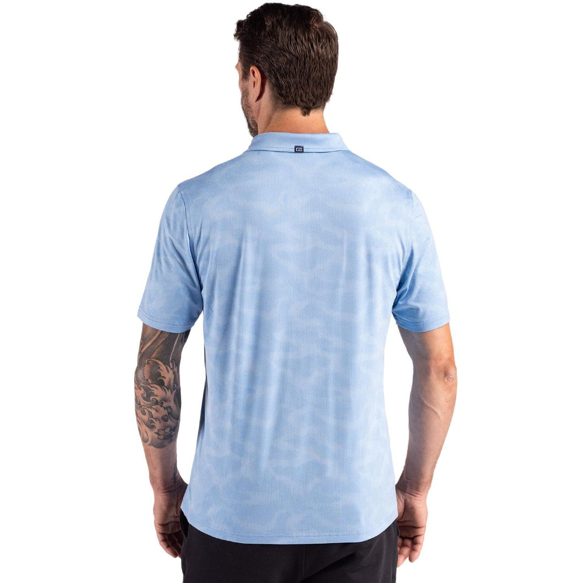 Cutter & Buck Coastline Recycled Double Peached Camo Print Mens Polo