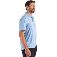Cutter & Buck Coastline Recycled Double Peached Camo Print Mens Polo