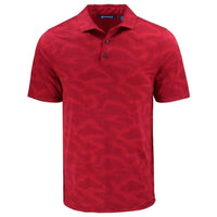Cutter & Buck Coastline Recycled Double Peached Camo Print Mens Polo