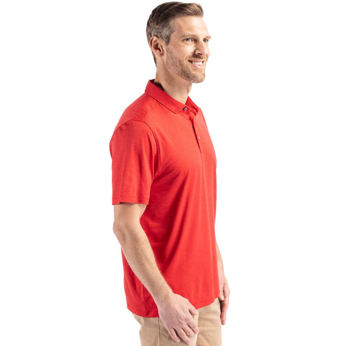 Cutter & Buck Coastline Recycled Double Peached Mens Polo
