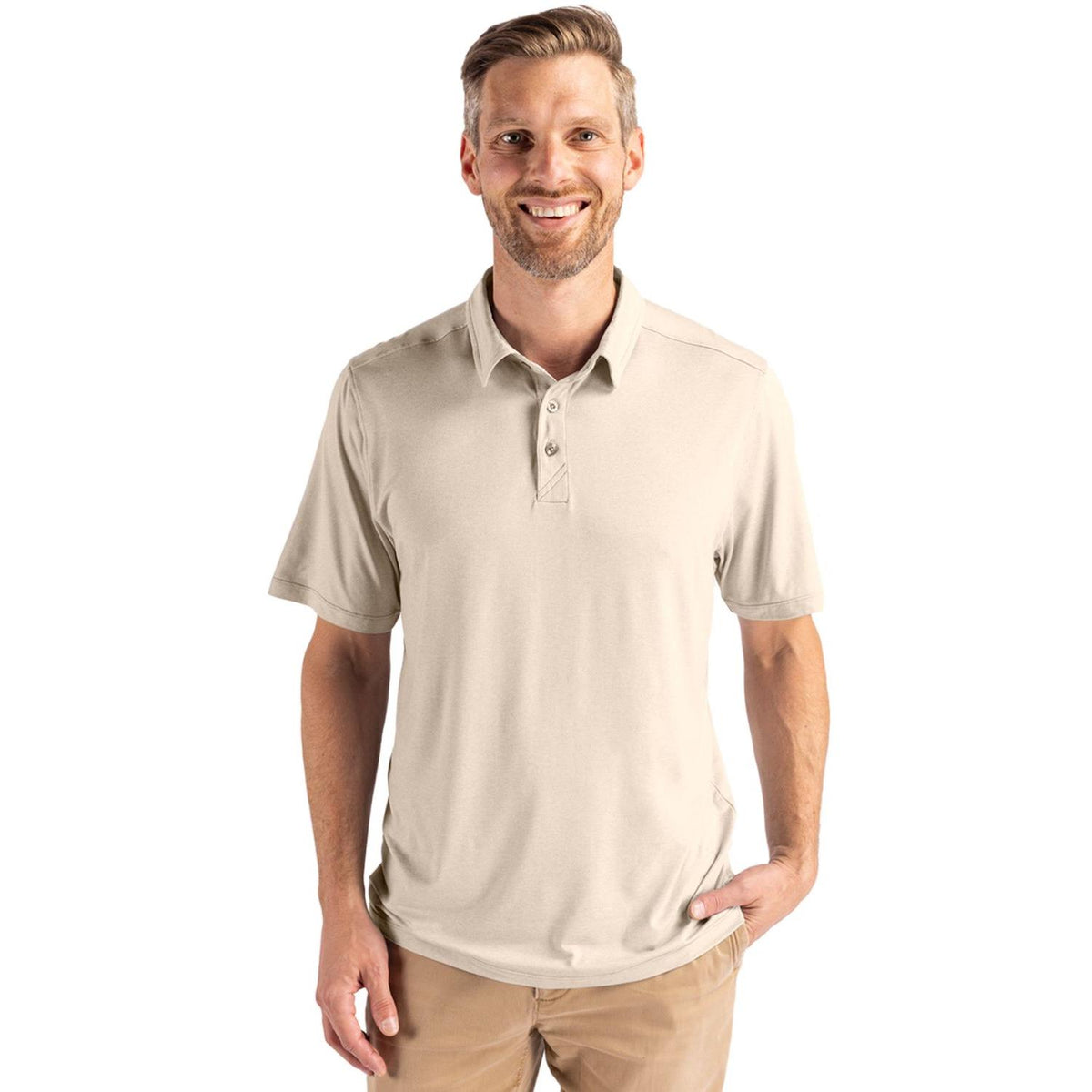 Cutter & Buck Coastline Recycled Double Peached Mens Polo