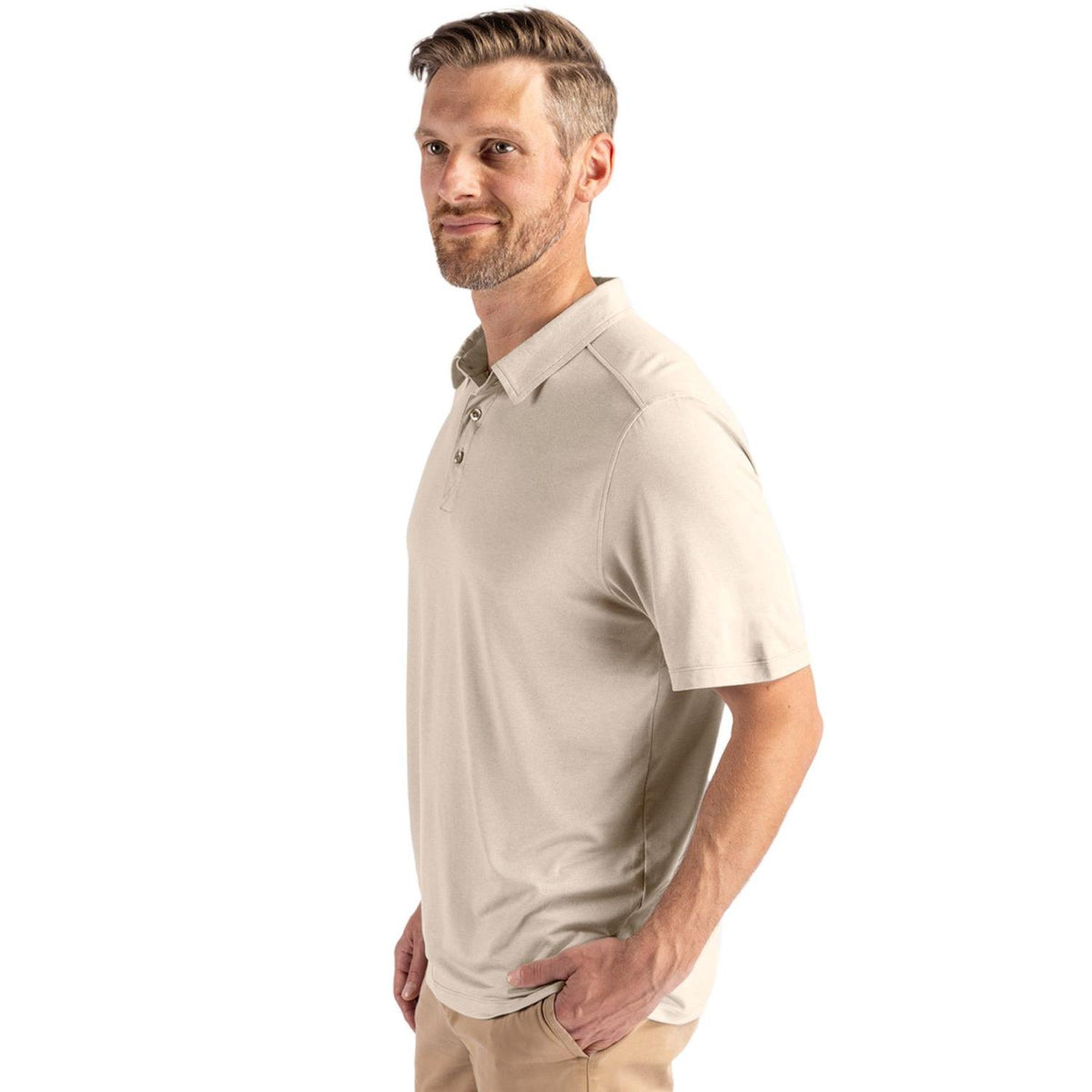 Cutter & Buck Coastline Recycled Double Peached Mens Polo