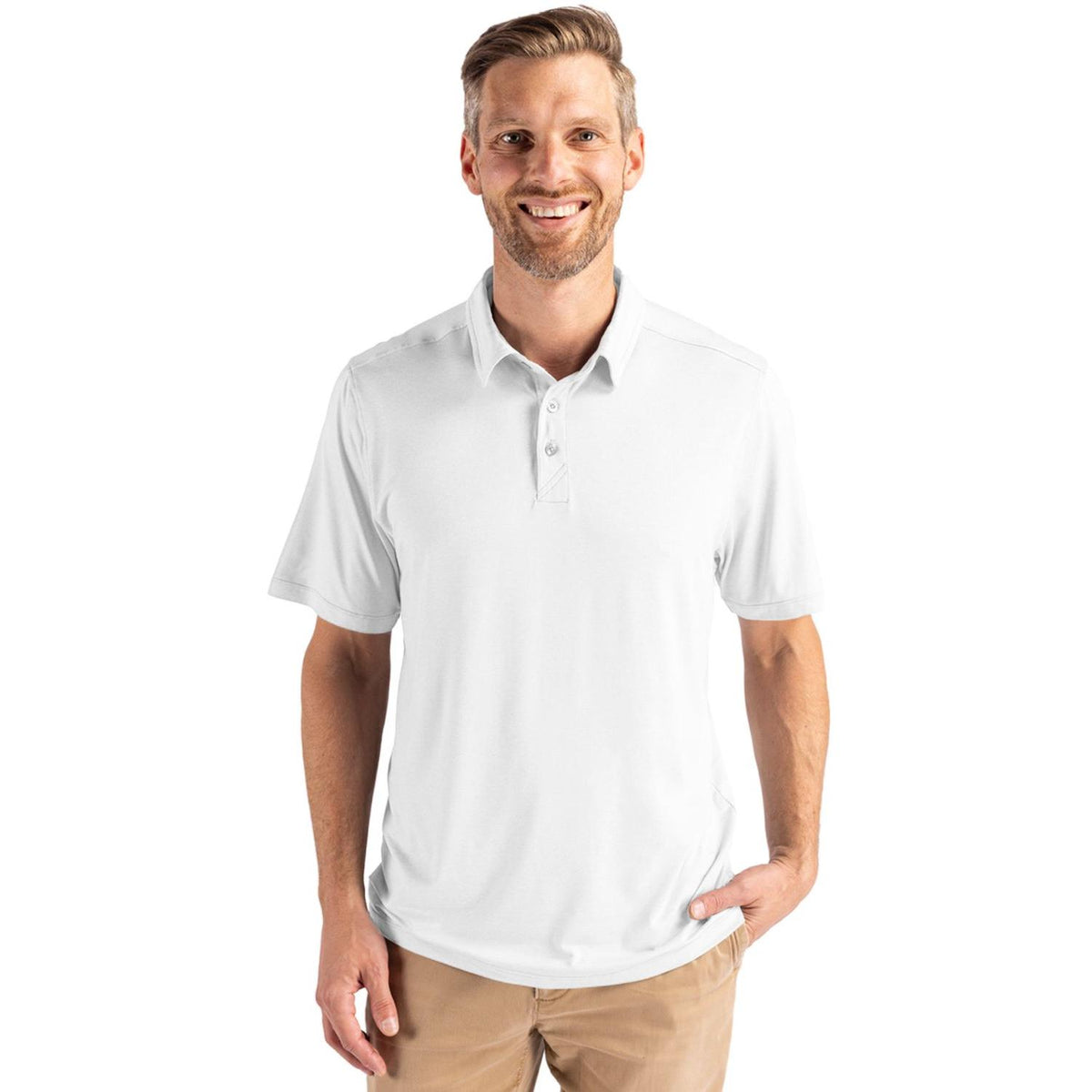 Cutter & Buck Coastline Recycled Double Peached Mens Polo