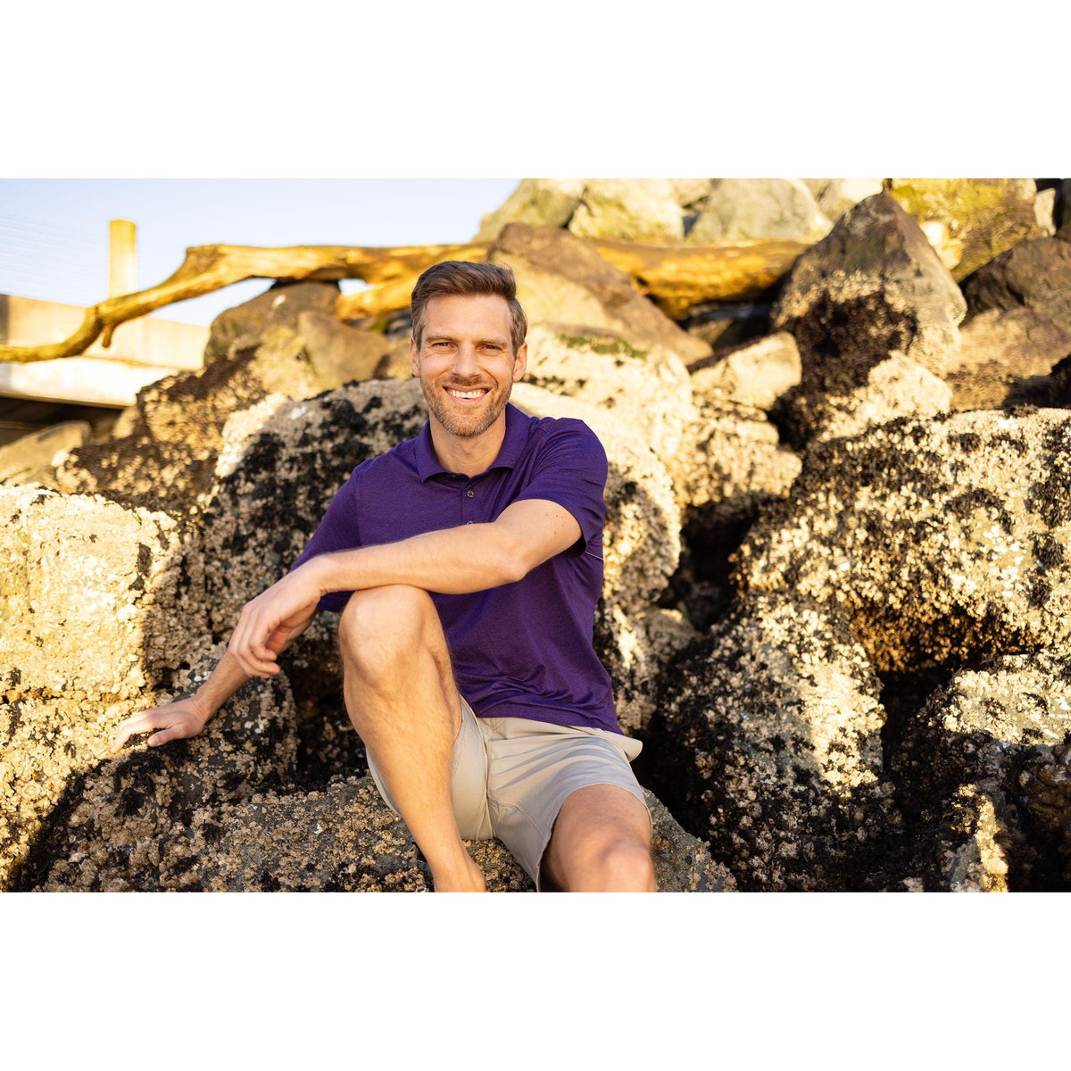 Cutter & Buck Coastline Recycled Double Peached Mens Polo