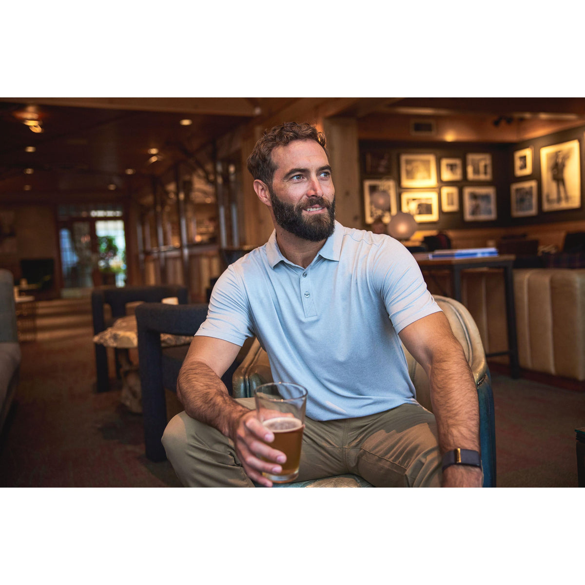 Cutter & Buck Coastline Recycled Double Peached Mens Polo