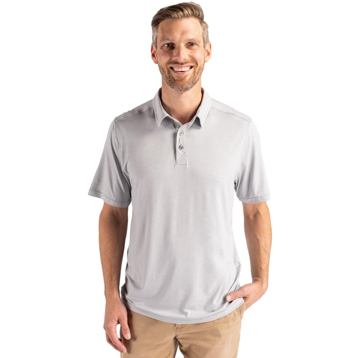 Cutter & Buck Coastline Recycled Double Peached Mens Polo