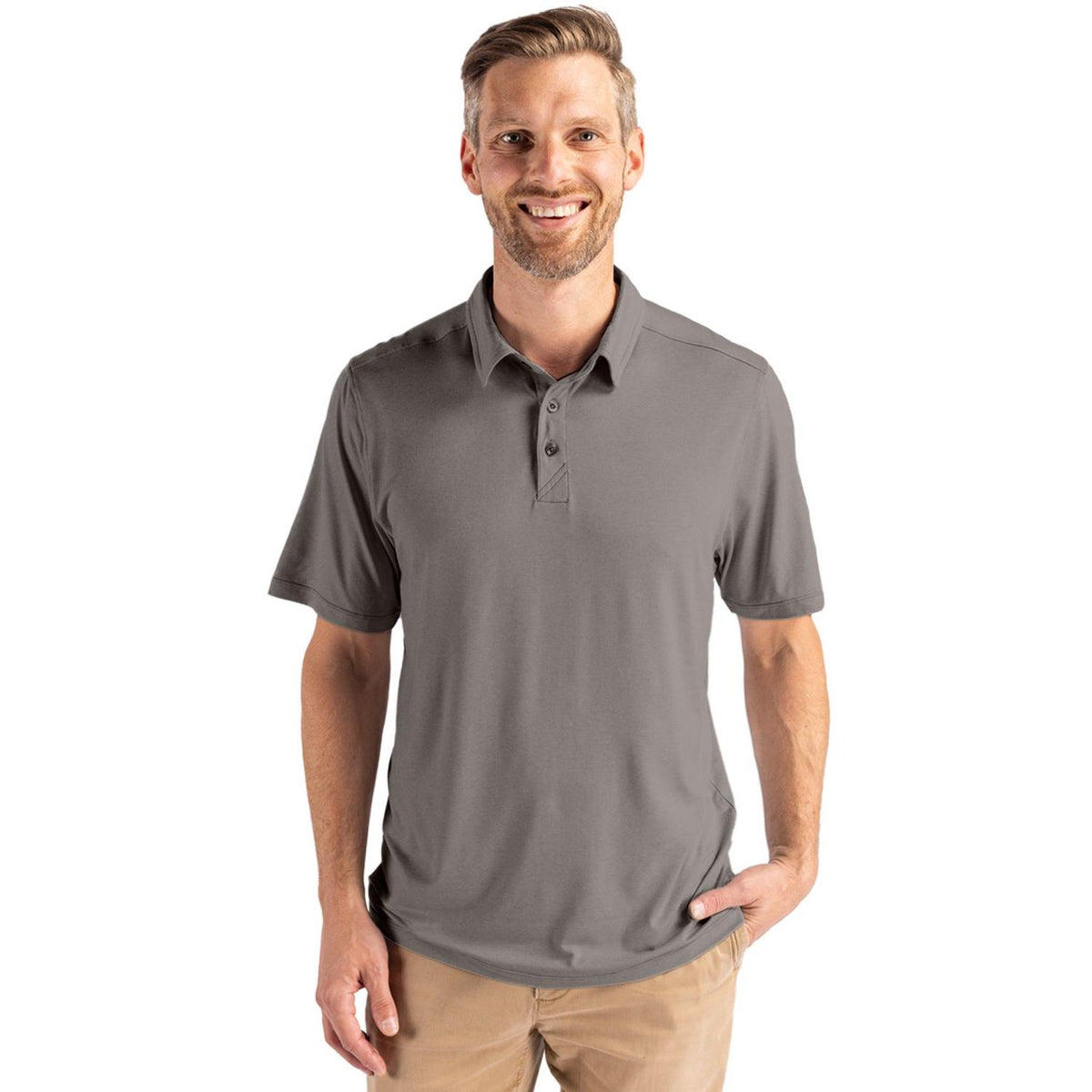 Cutter & Buck Coastline Recycled Double Peached Mens Polo