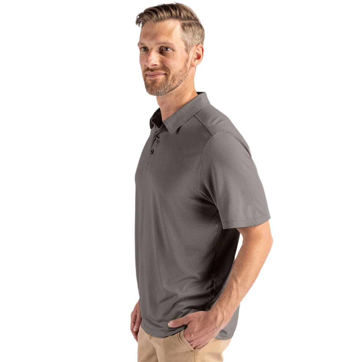Cutter & Buck Coastline Recycled Double Peached Mens Polo