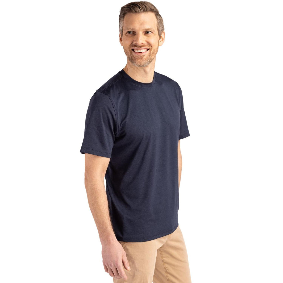 Cutter & Buck Coastline Recycled Double Peached Mens Short Sleeve Tee