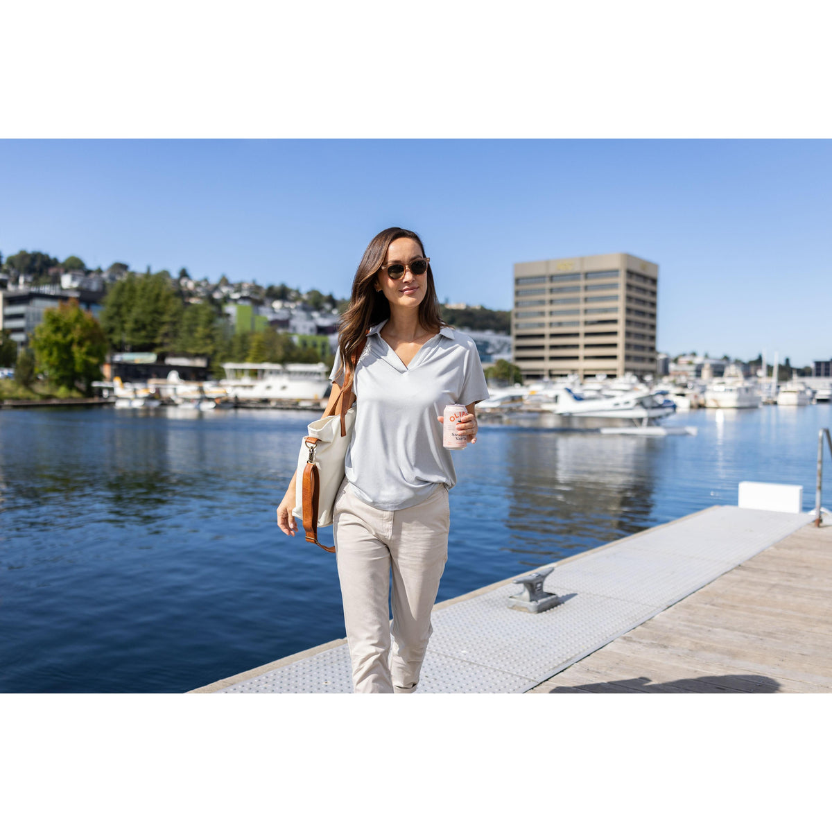 Cutter & Buck Coastline Recycled Double Peached Womens Dolman Polo