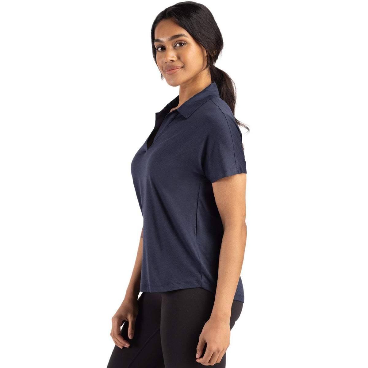 Cutter & Buck Coastline Recycled Double Peached Womens Dolman Polo