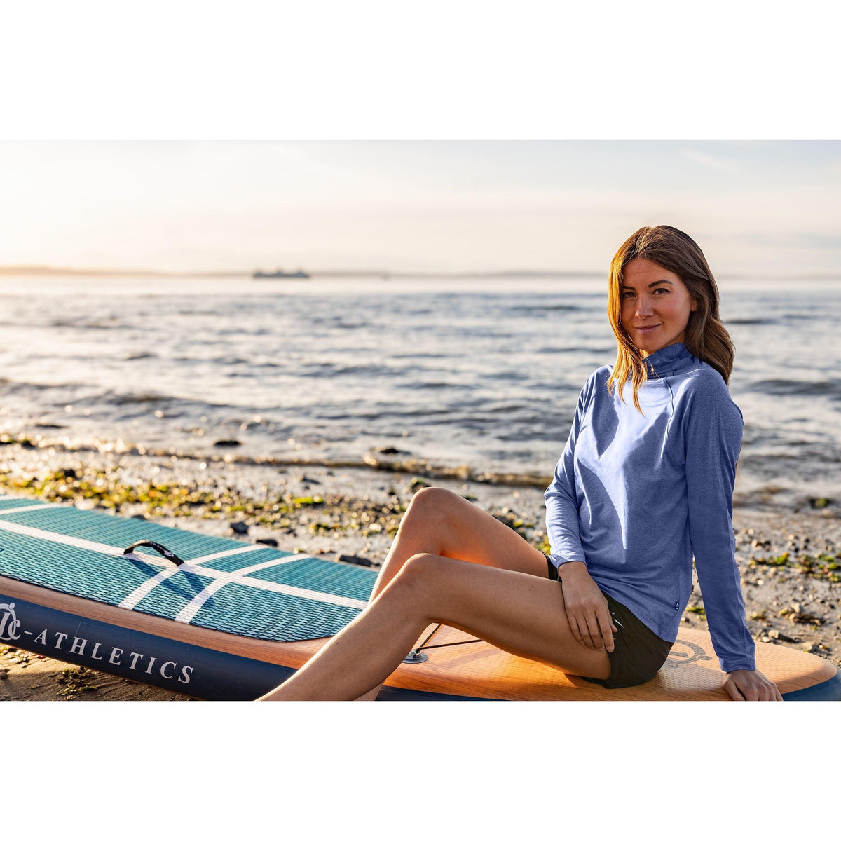 Cutter & Buck Coastline Recycled Double Peached Womens Funnel Neck Pullover
