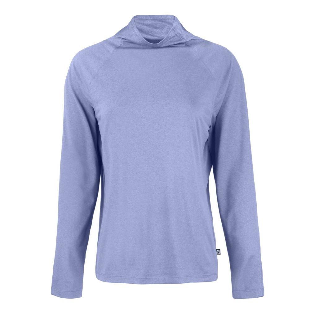 Cutter & Buck Coastline Recycled Double Peached Womens Funnel Neck Pullover