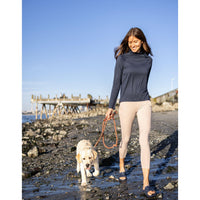 Cutter & Buck Coastline Recycled Double Peached Womens Funnel Neck Pullover