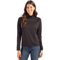 Cutter & Buck Coastline Recycled Double Peached Womens Funnel Neck Pullover