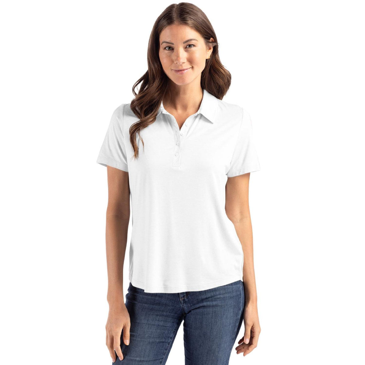 Cutter & Buck Coastline Recycled Double Peached Womens Polo