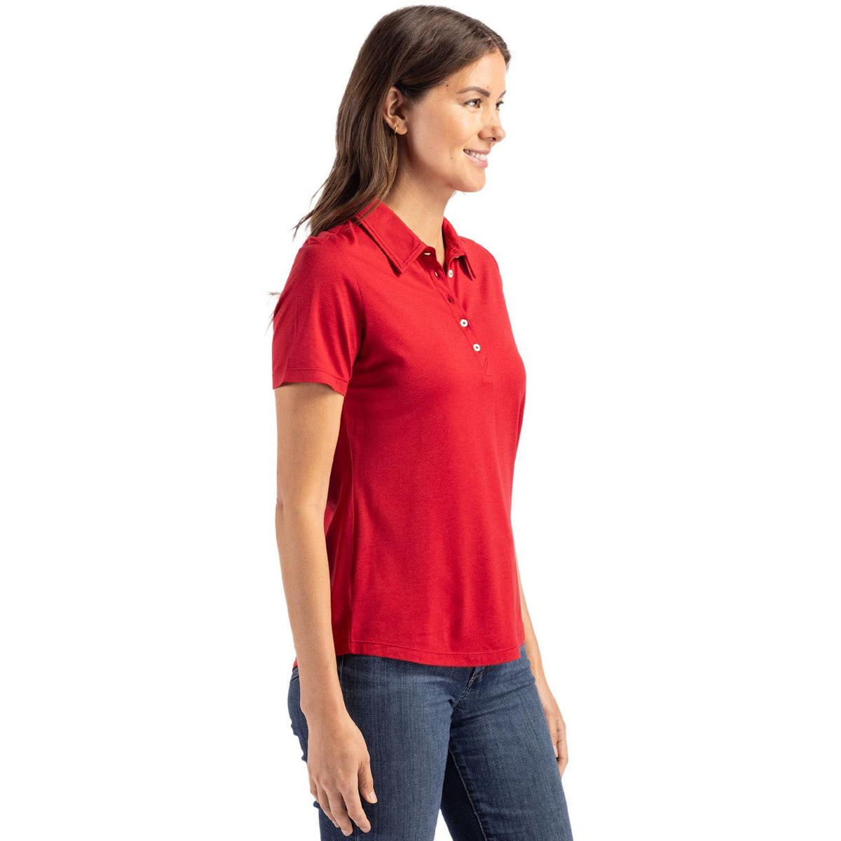 Cutter & Buck Coastline Recycled Double Peached Womens Polo