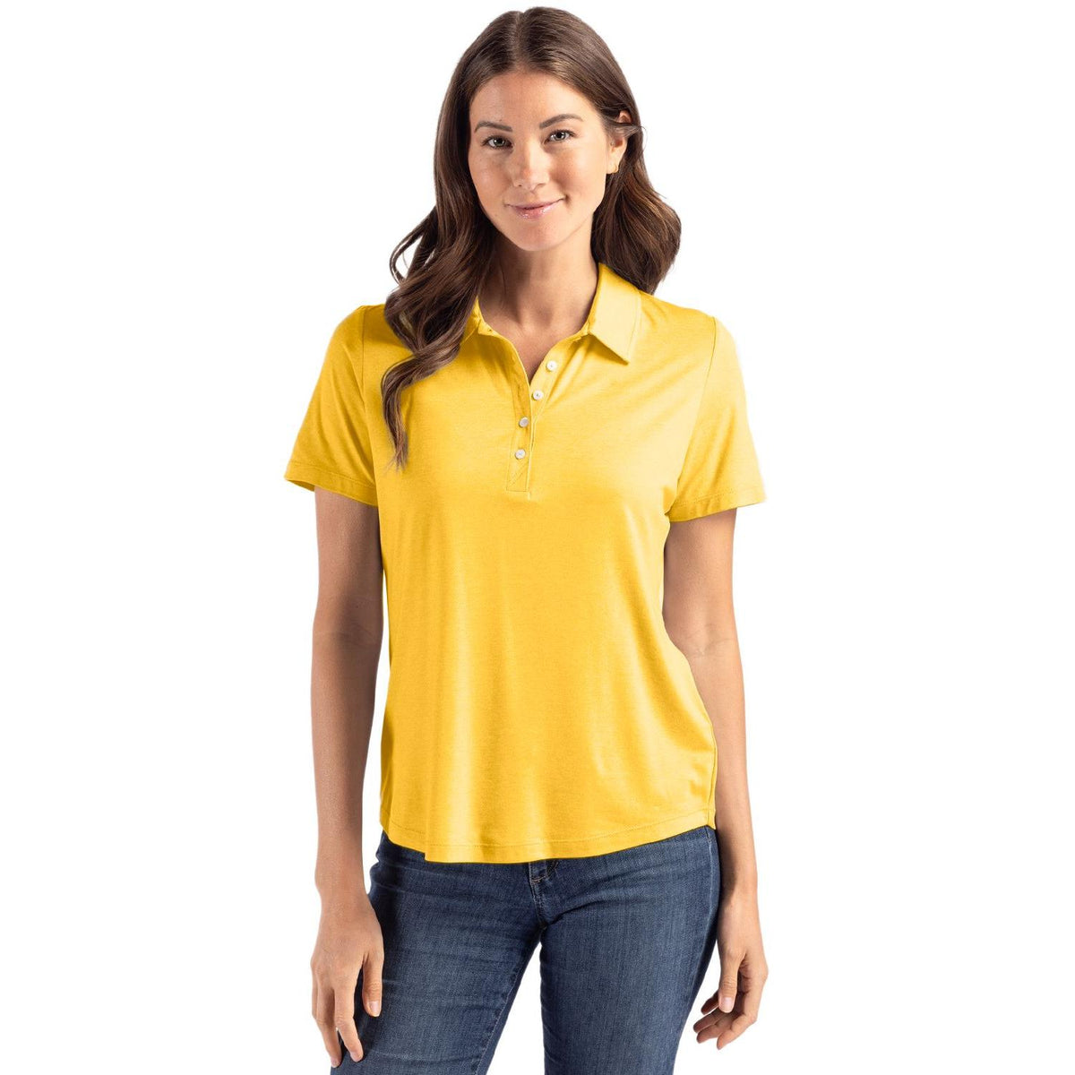 Cutter & Buck Coastline Recycled Double Peached Womens Polo